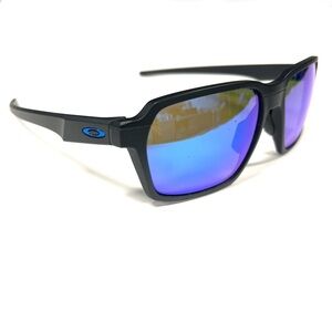 OAKLEY PARLAY Sunglasses 004143-0558 58-16 POLARIZED Purple/Blue Lens